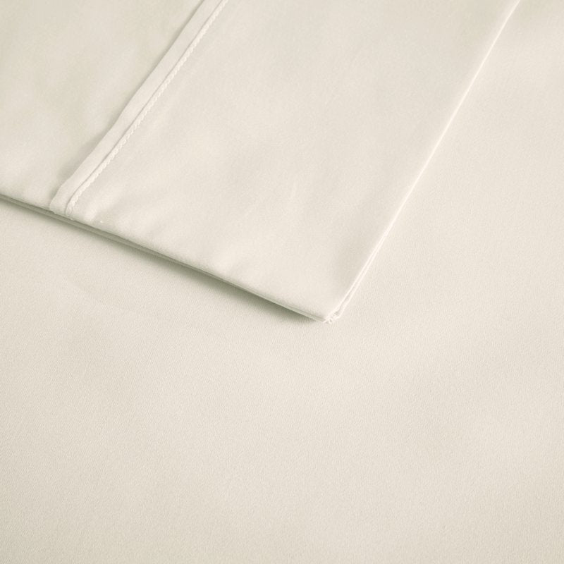 Cooling Cotton Blend Sheet Set - California King Ivory 4 Piece