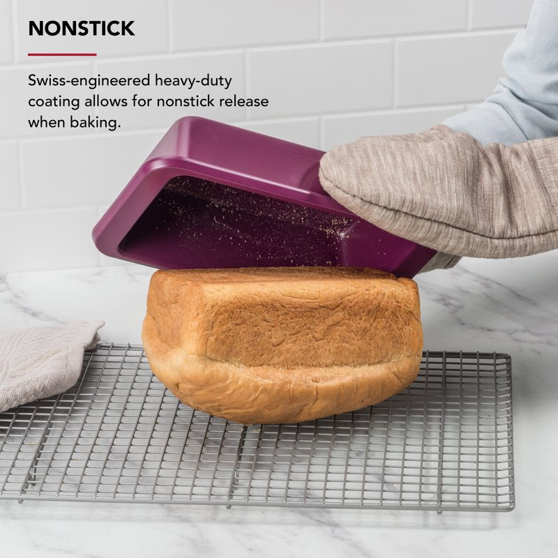 Nonstick 9x5-Inch Bread Loaf Pan - Beetroot Purple