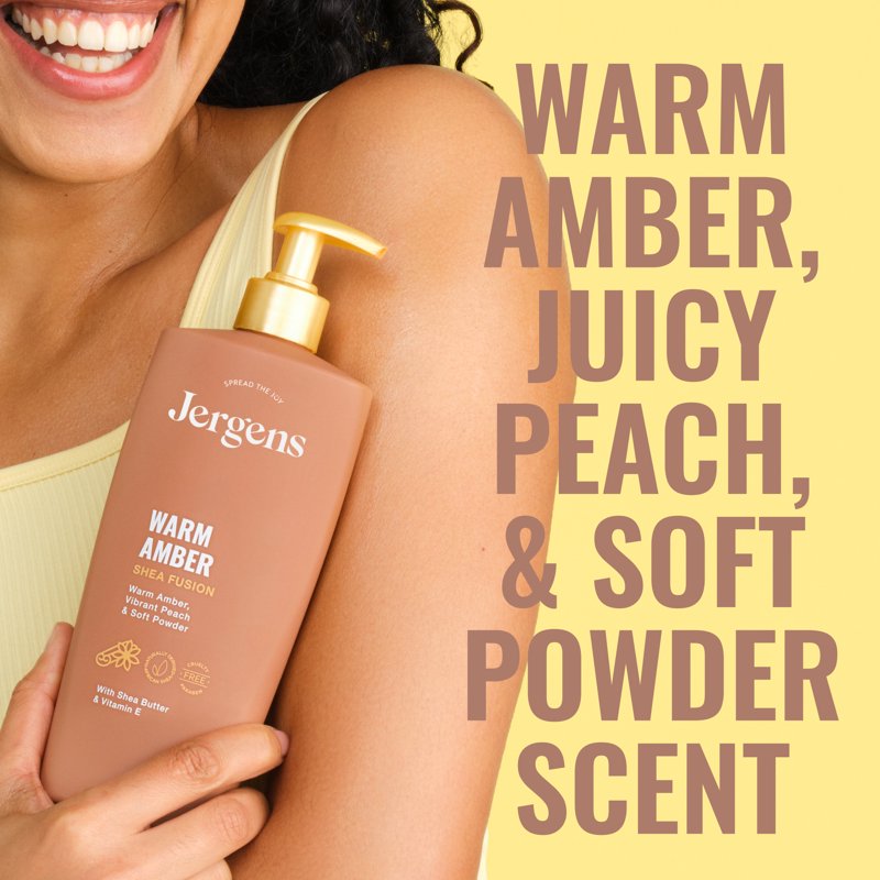 Shea Fusion Warm Amber Scented Body Lotion for Dry Skin