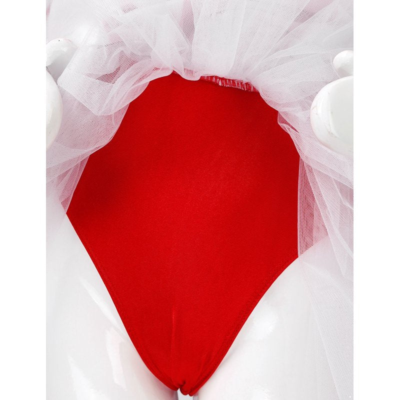 Kids Girls Christmas Sequin Santa Dance Costume - Red, 16