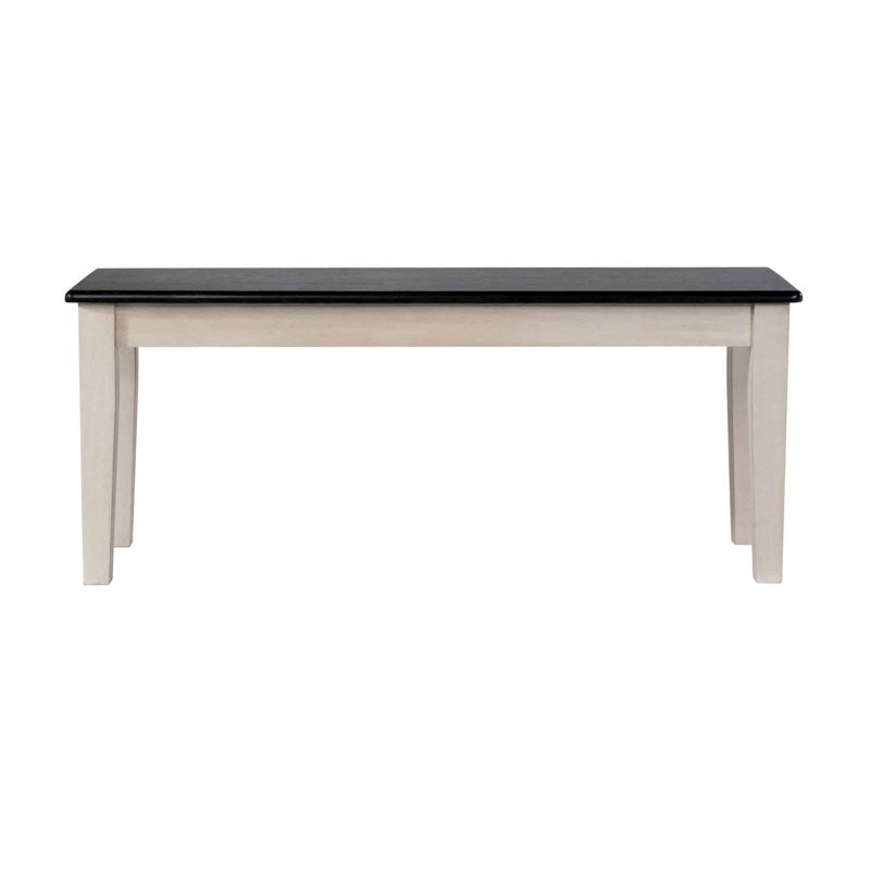Shaker Backless Dining Bench - European Black Ash & Antique White