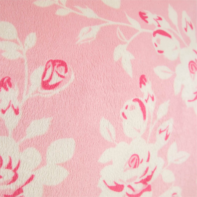 Pink Rose Backrest Pillow with Ruffle Trim - Supportive Indoor Cushion