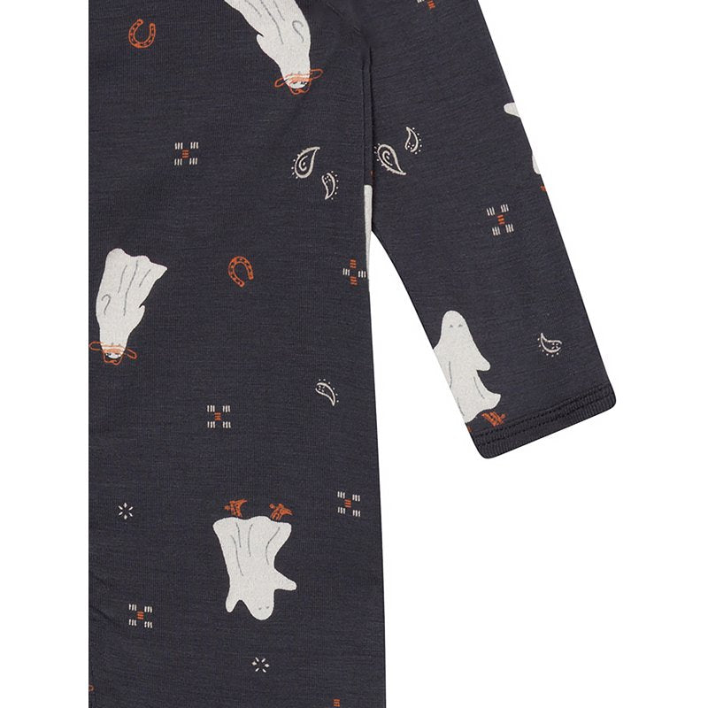 Baby Girl Halloween Footed Pajama with Two-Way Zipper - 0-3 Months Ghost Variation