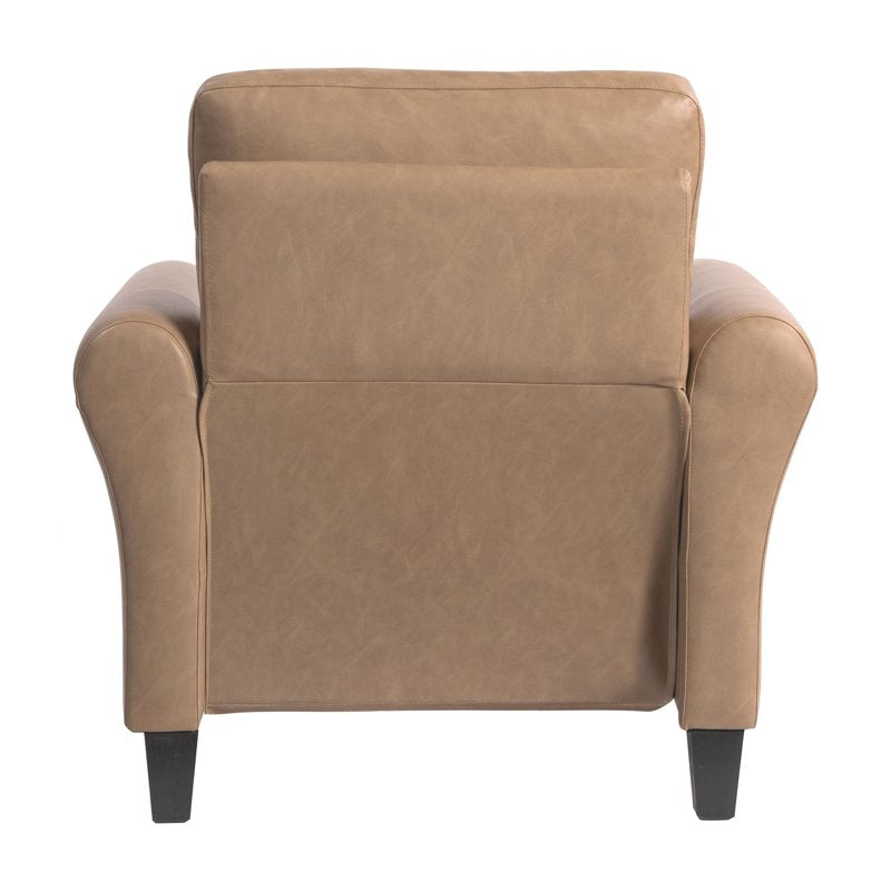 Alexa Club Chair with Rolled Arms - Multiple Colors Available