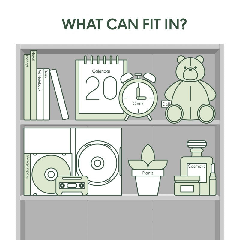 3-Tier Open Shelf Bookcase - Compact Storage Organizer