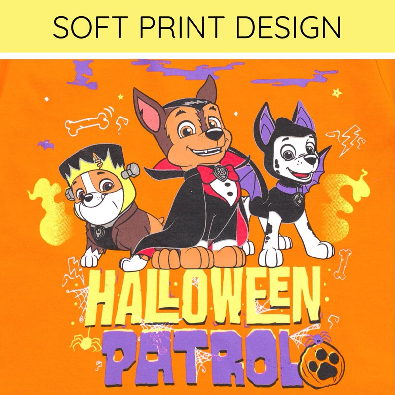 Halloween Paw Patrol Toddler T-Shirt with Glow-in-the-Dark Pups - 7-8 Variation of THIS listing