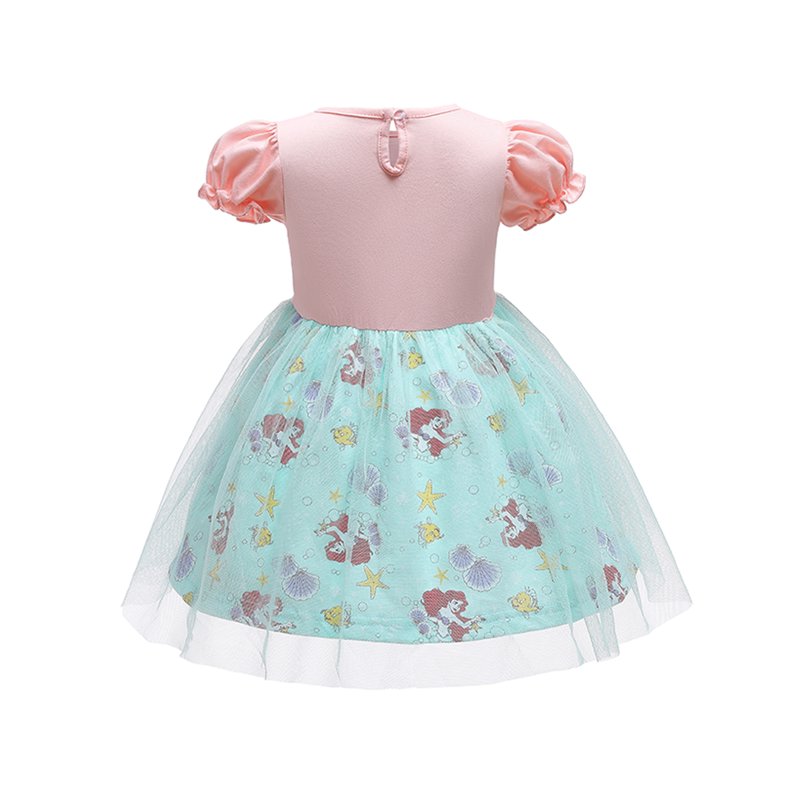 Shell Mermaid Princess Dress for Toddler Girls 1-6T - Baby Girl Tulle Birthday Costume