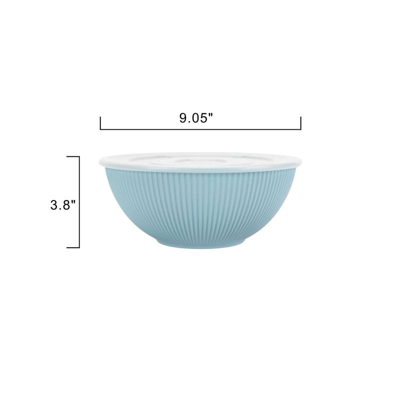 Eco-Friendly 4-Piece Recycled Plastic Serve Bowl Set - Single