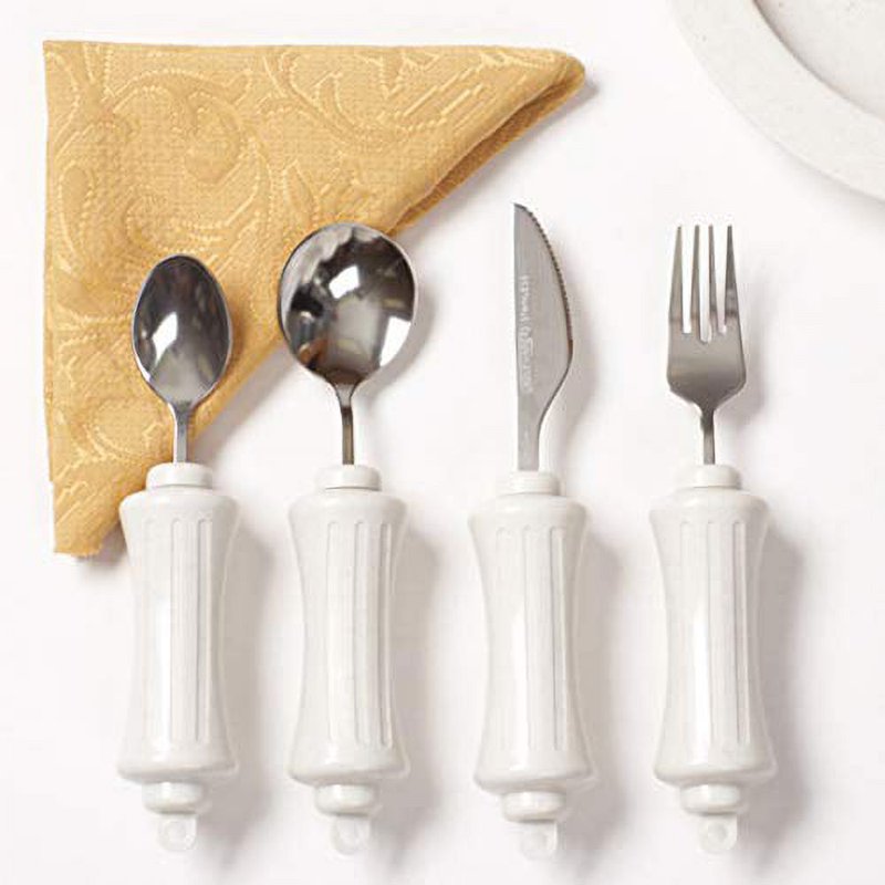 Built-Up Handle Utensils Set - Straight, Complete Set