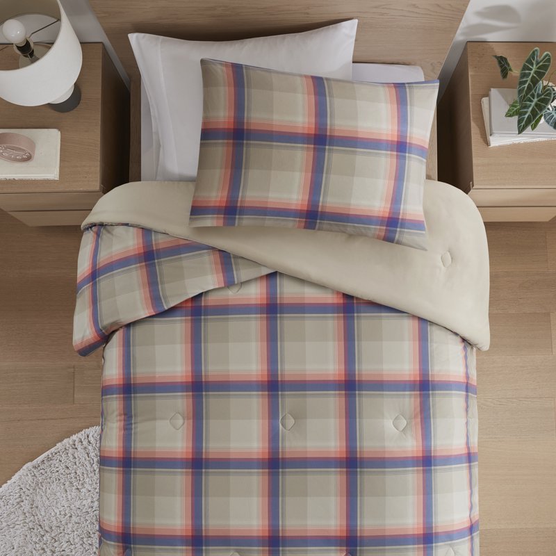 Mainstays Western Plaid Comforter Set - Twin XL Pink Western Pattern