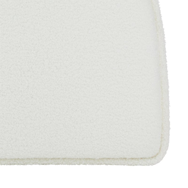 Non-Slip Plush Chair Cushion Set of 2 - 16" x 15" x 2" - Fleece White
