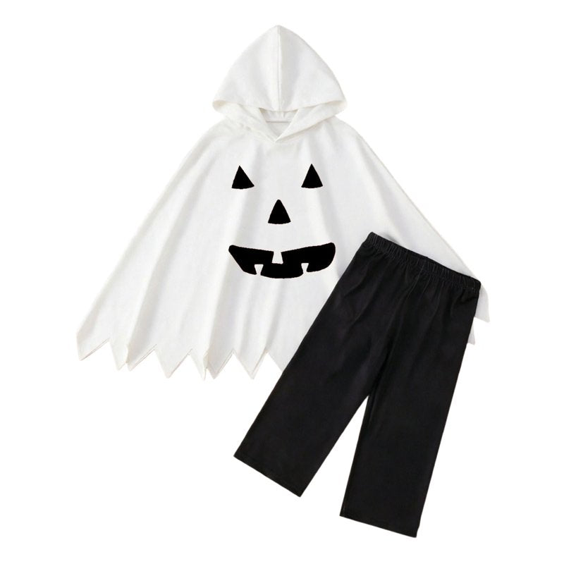 White Halloween Party Outfit Sets for Boys 2-3 Years - Comfortable Cute Casual 2-Piece