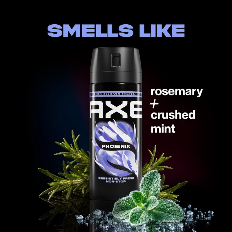 Phoenix Body Spray for Men - 48-Hour Odor Protection - 3.9 oz Twin Pack
