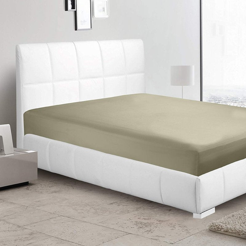 King Size Fitted Sheet - Sage Green Microfiber Bed Sheet - 1800 Collection