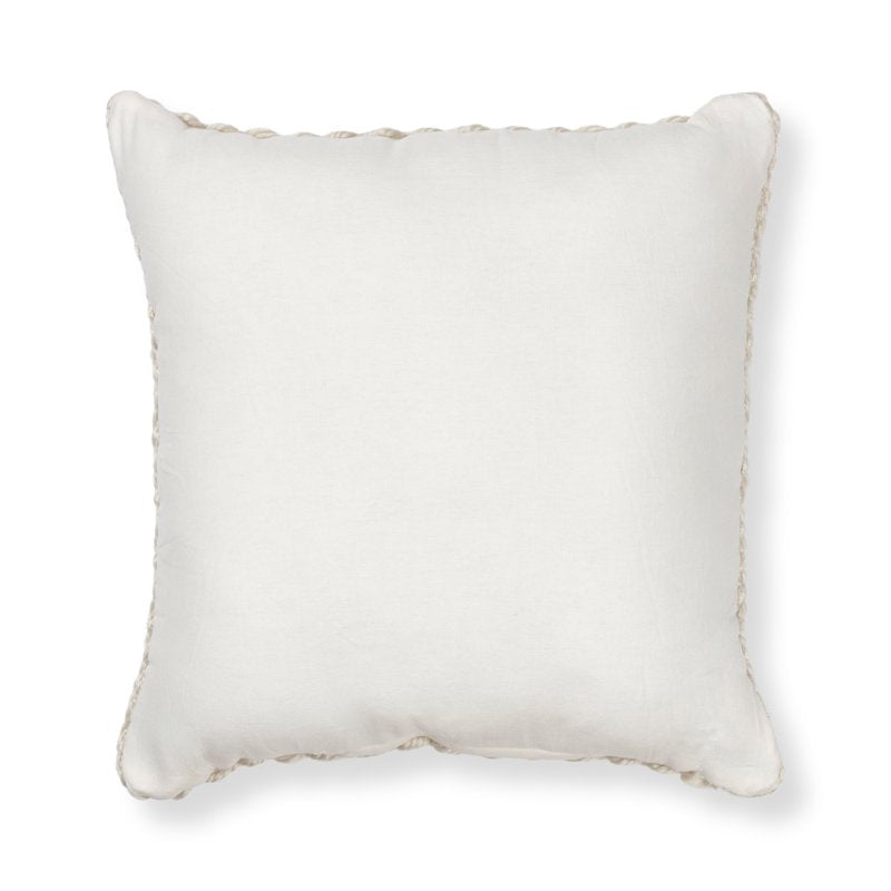 Ivory Honeycomb Throw Pillow - 18x18 Inch Decorative Cushion for Sofa & Bed