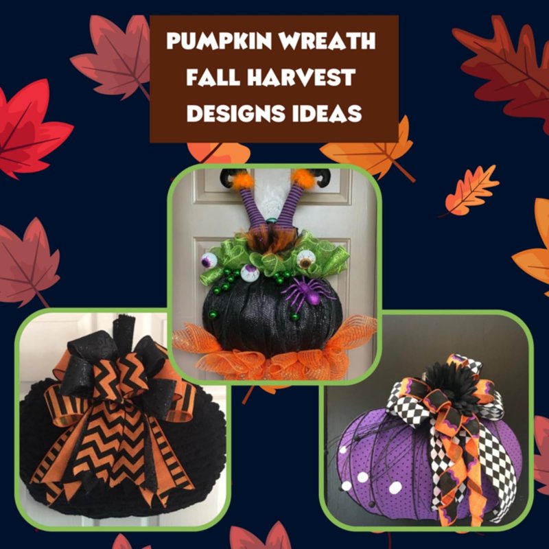 Pumpkin-Shaped 3D Metal Wreath Forms for Fall Halloween DIY Crafts - Pack of 3