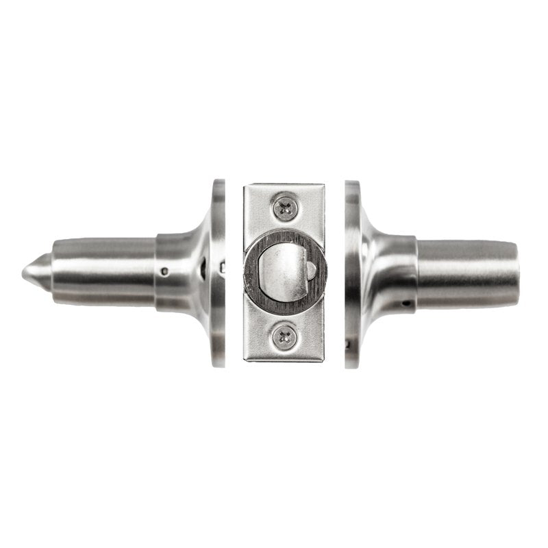 12-Pack Satin Nickel Privacy Door Levers - Interior Locking Handles