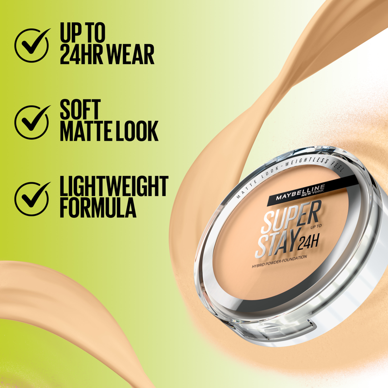 Longwear Powder Foundation, Soft Matte Finish, 24-Hour Coverage