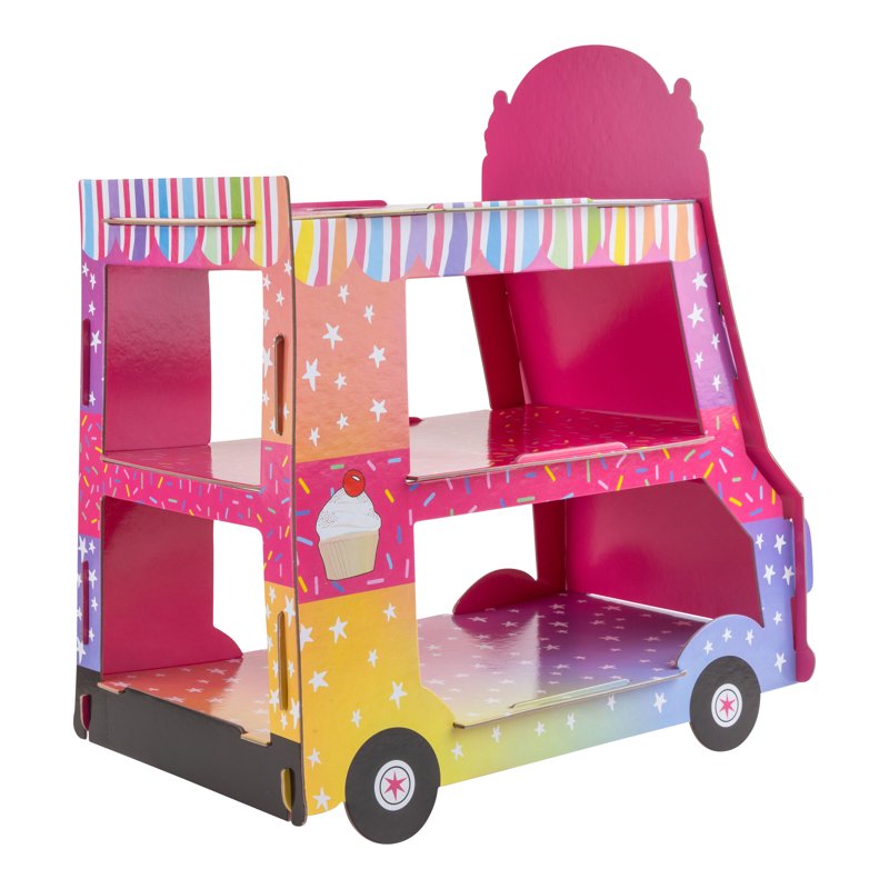 3 Tier Cupcake Stand - Sturdy Paper Holder for Parties