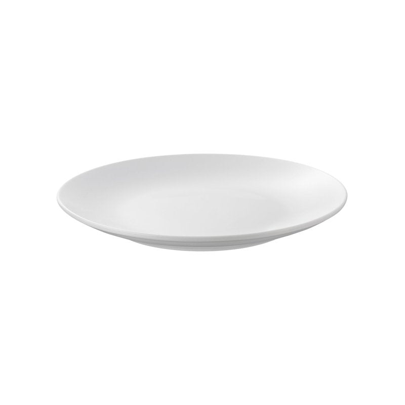 Glazed White Round Stoneware Salad Plate - 7.5 Inch