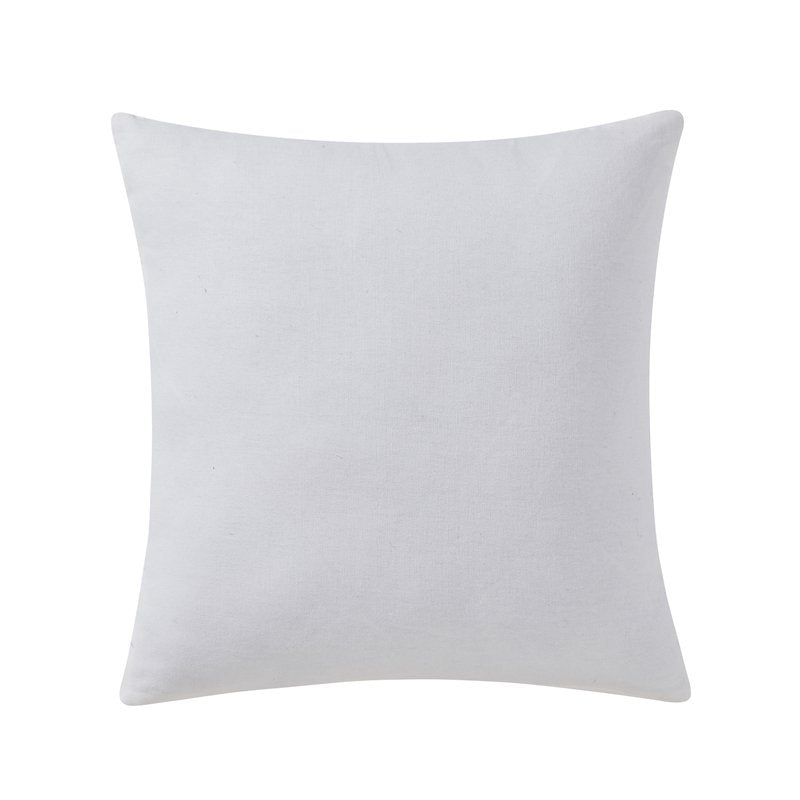 White Floral Pleated Cotton Decorative Pillow 20x20 for Bed & Sofa - Drew Barrymore