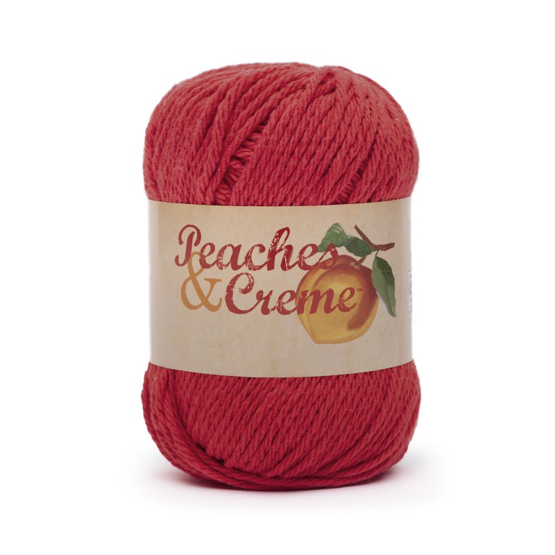 Red Cotton Yarn 3 Pack - Peaches & Creme Medium Worsted Weight 120 Yards