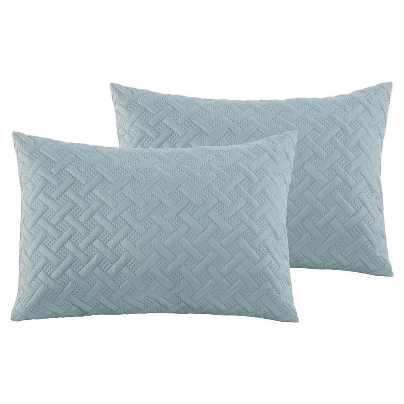 Twin/Twin XL VCNY Home Nina II Blue Geometric Comforter Set - Microfiber Bedding