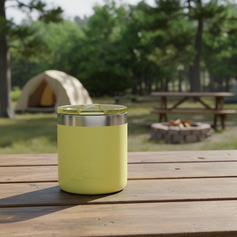 10 oz Ceramic-Lined Stainless Steel Lowball Tumbler - Yellow