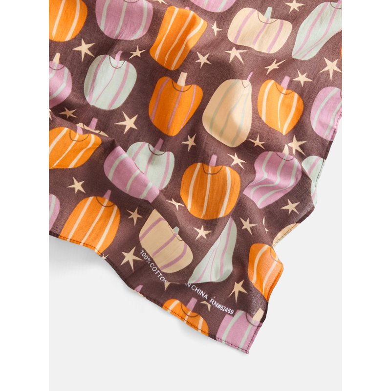Halloween Women's Nostalgic Pumpkin Bandana - Brown Multi One Size