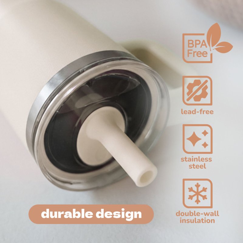 Insulated Kids Travel Tumbler with Silicone Straw - Western 12oz