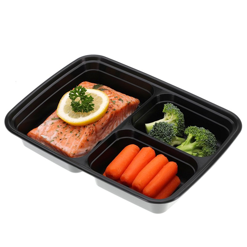 3-Compartment Meal Prep Containers - 21-Count Set