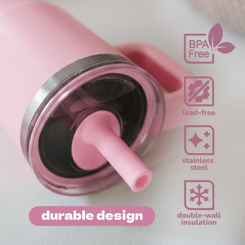 My First Travel Tumbler for Kids 3+ - 12oz Floral Insulated Cup