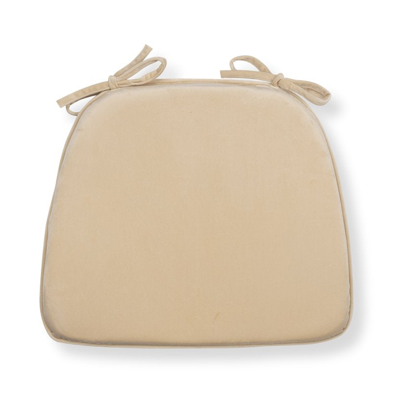 Memory Foam Chair Cushion - 2 Pack, Beige, 17.5” x 14.75”
