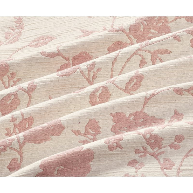 The Pioneer Woman Agatha Floral Gauze Quilt - King, Rose Pink & White, Reversible