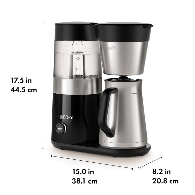 9-Cup Coffee Maker with Stainless Steel Carafe - Silver