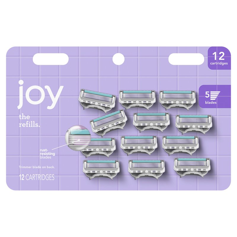 Razor Blade Refills for Women - 5 Blades, Lubrastrip, Multiple Counts