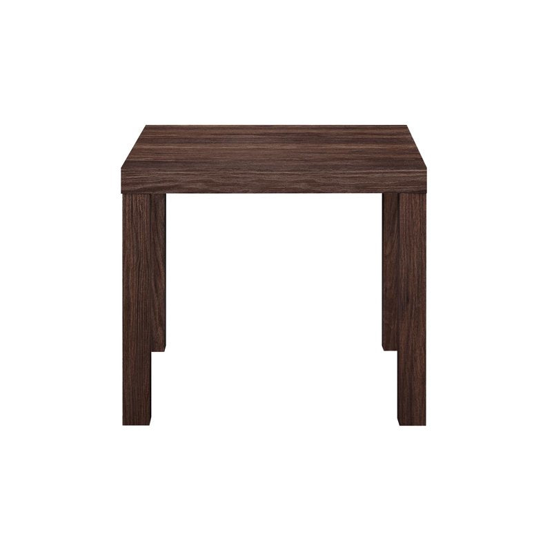 Parsons End Table - Classic Walnut Finish, Minimal Assembly