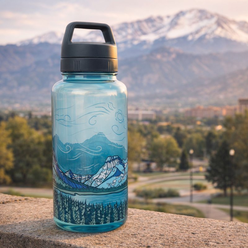 32 oz Tritan Plastic Chug Water Bottle - Alpine Summit
