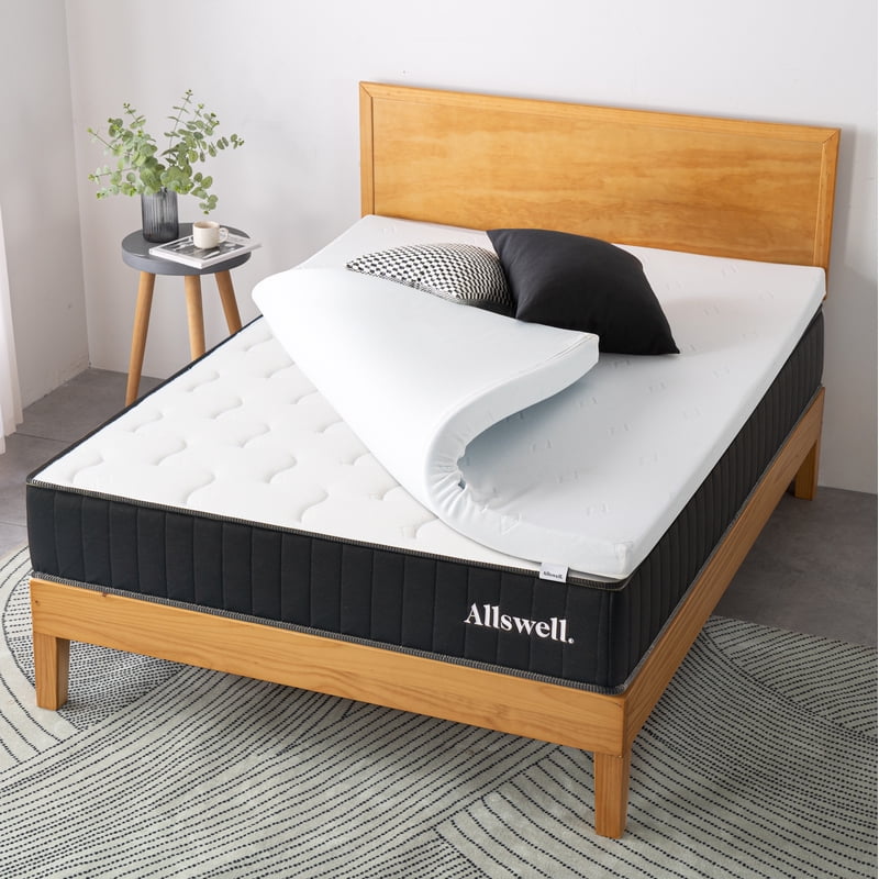 Allswell 3-Inch Gel-Infused Memory Foam Mattress Topper - King