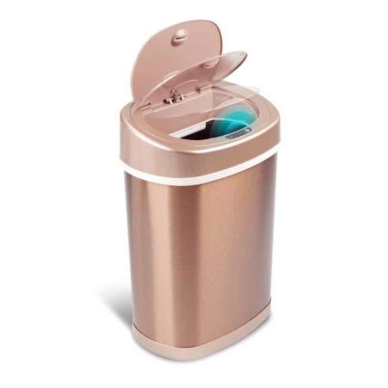 4 Gallon Stainless Steel Automatic Trash Can - Gold