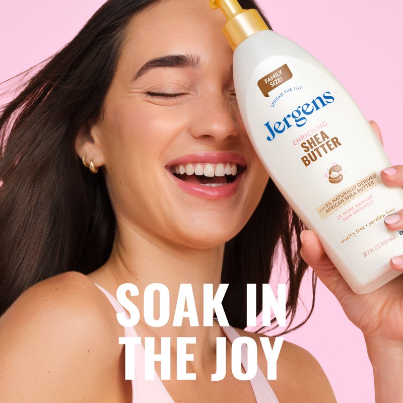 Jergens Shea Butter Hand and Body Lotion, Dry Skin Moisturizer,
