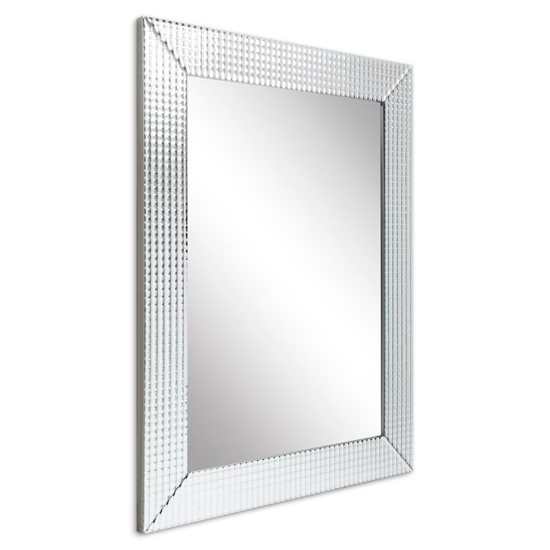 Empire Art 30x40 Inch Modern Beveled Glass Wall Mirror with Wooden Frame - Bathroom & Bedroom