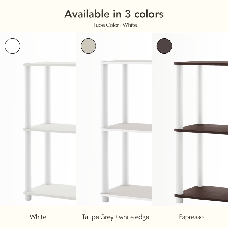 Open Display Shelf Bookcase - 4-Tier Storage Solution