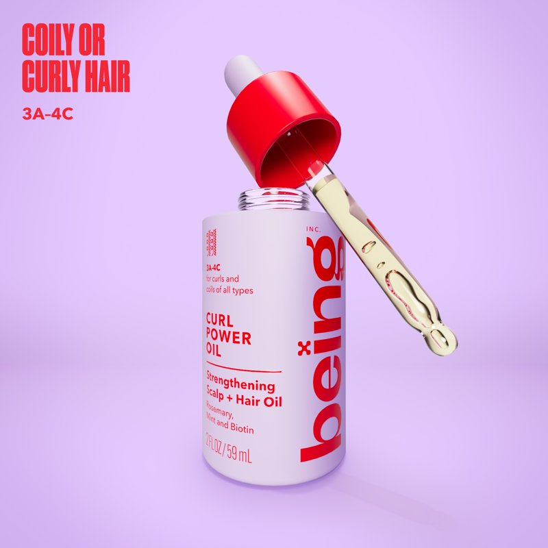 CURL POWER Strengthening Hair and Scalp Oil with Rosemary, Mint & Biotin 50mL