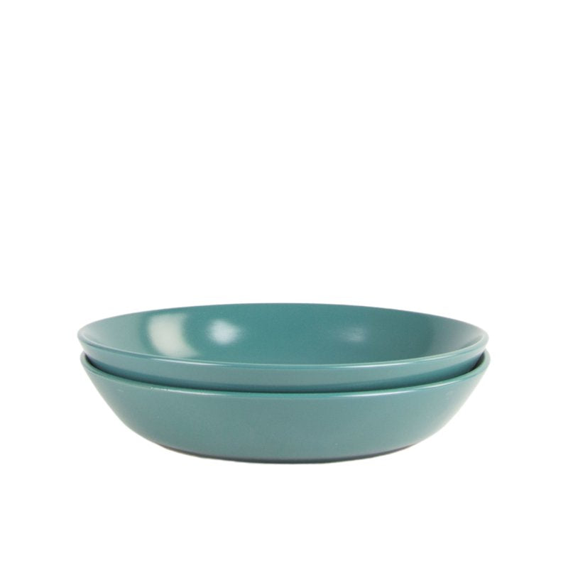 Emerald Green Round Dinner Bowl Set of 2 - 9.5" / 36 oz