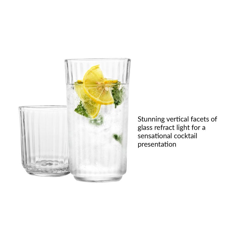 12-Piece Clear Drinkware Set - Elegant Glassware for Any Occasion