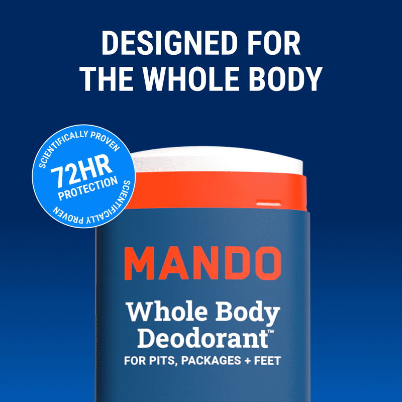 Whole Body Deodorant Stick for Men - Aluminum-Free, 72-Hour Odor Control, Pro Sport, 2.65 oz - Pink