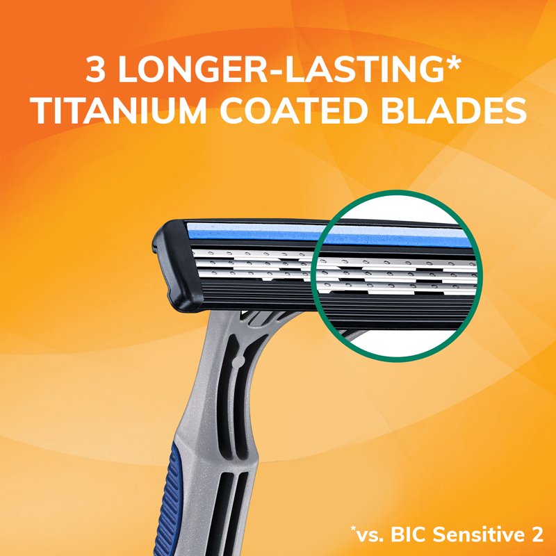 Men's Disposable Razors for Sensitive Skin - 5 Count