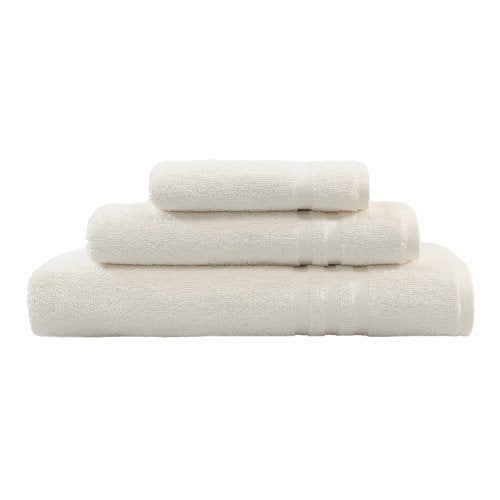 Turkish Cotton Towel Set - Denzi 3 Piece Bath, Hand & Washcloth - Tea Rose