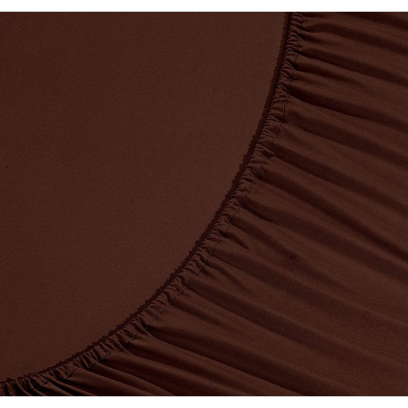 Full Brown Bedding Sheet Set - Elegant Comfort 1500 Series Luxury Microfiber